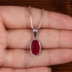 گردنبند یاقوت سرخ زنانه کد 24916