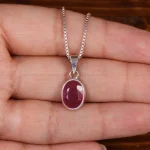 گردنبند یاقوت سرخ زنانه کد 24921