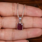 گردنبند یاقوت سرخ زنانه کد 24922