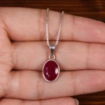 گردنبند یاقوت سرخ زنانه کد 24928