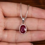 گردنبند یاقوت سرخ زنانه کد 24929