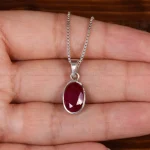 گردنبند یاقوت سرخ زنانه کد 24930