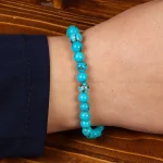 دستبند فیروزه خزامه کد 24966