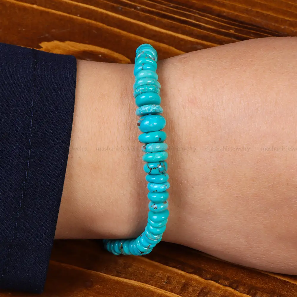 دستبند فیروزه خزامه کد 24970