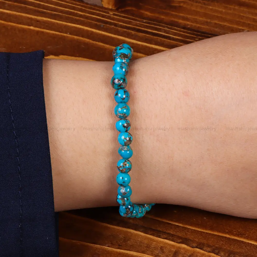 دستبند فیروزه خزامه کد 24973