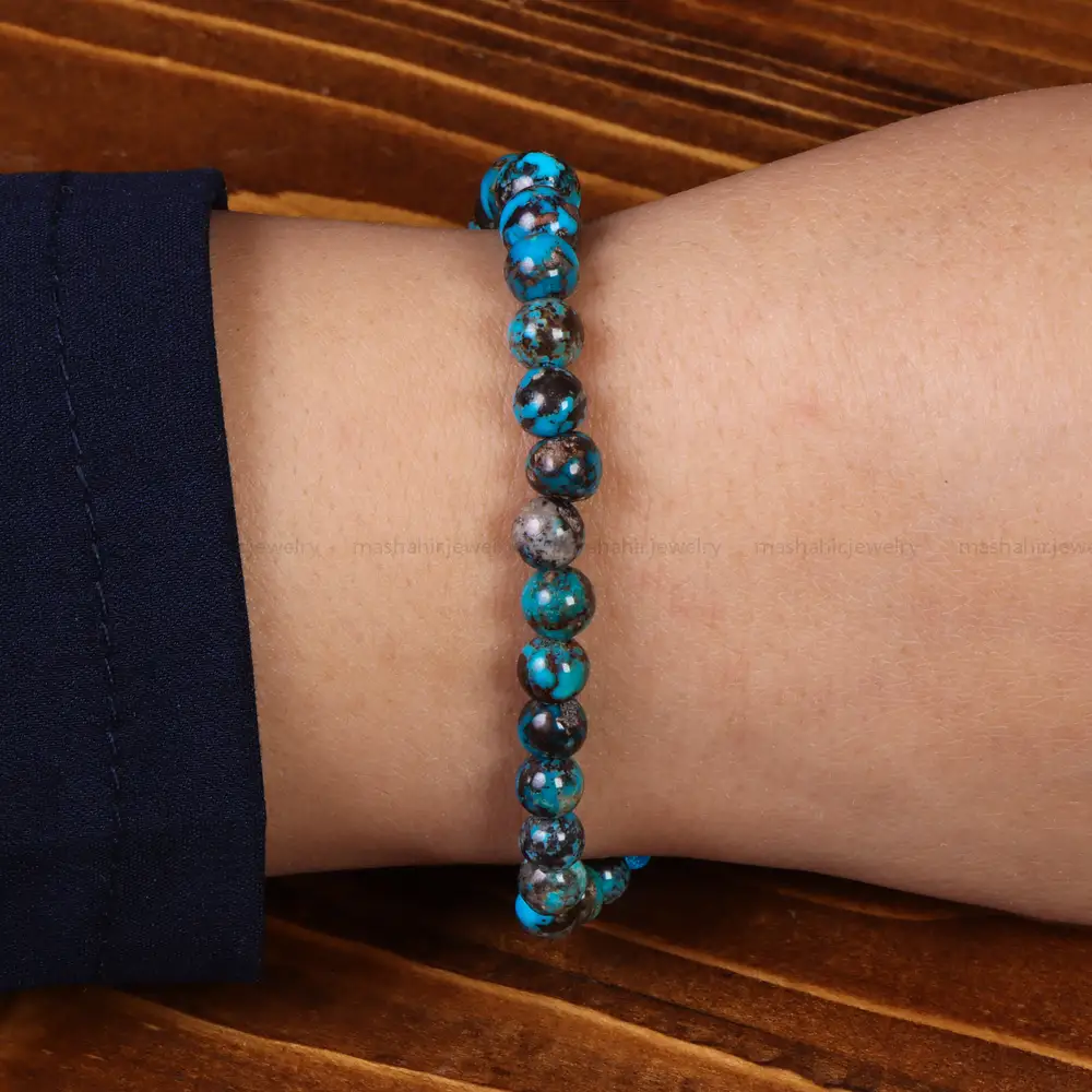 دستبند فیروزه خزامه کد 24982