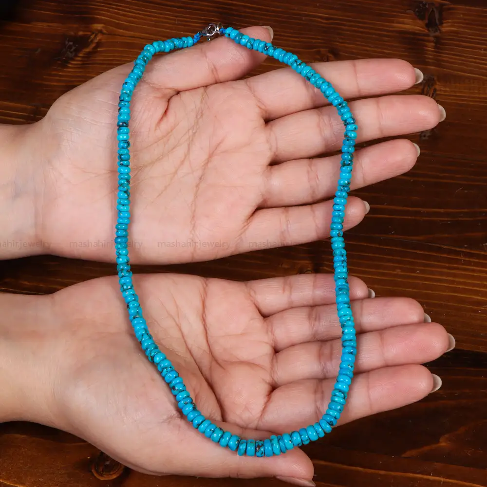 گردنبند فیروزه خزامه کد 24985