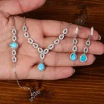 سرویس فیروزه زنانه کد 25041