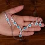 سرویس فیروزه زنانه کد 25043