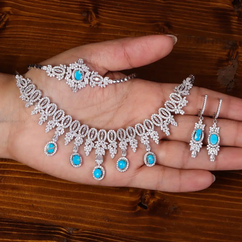 سرویس فیروزه زنانه کد 25044