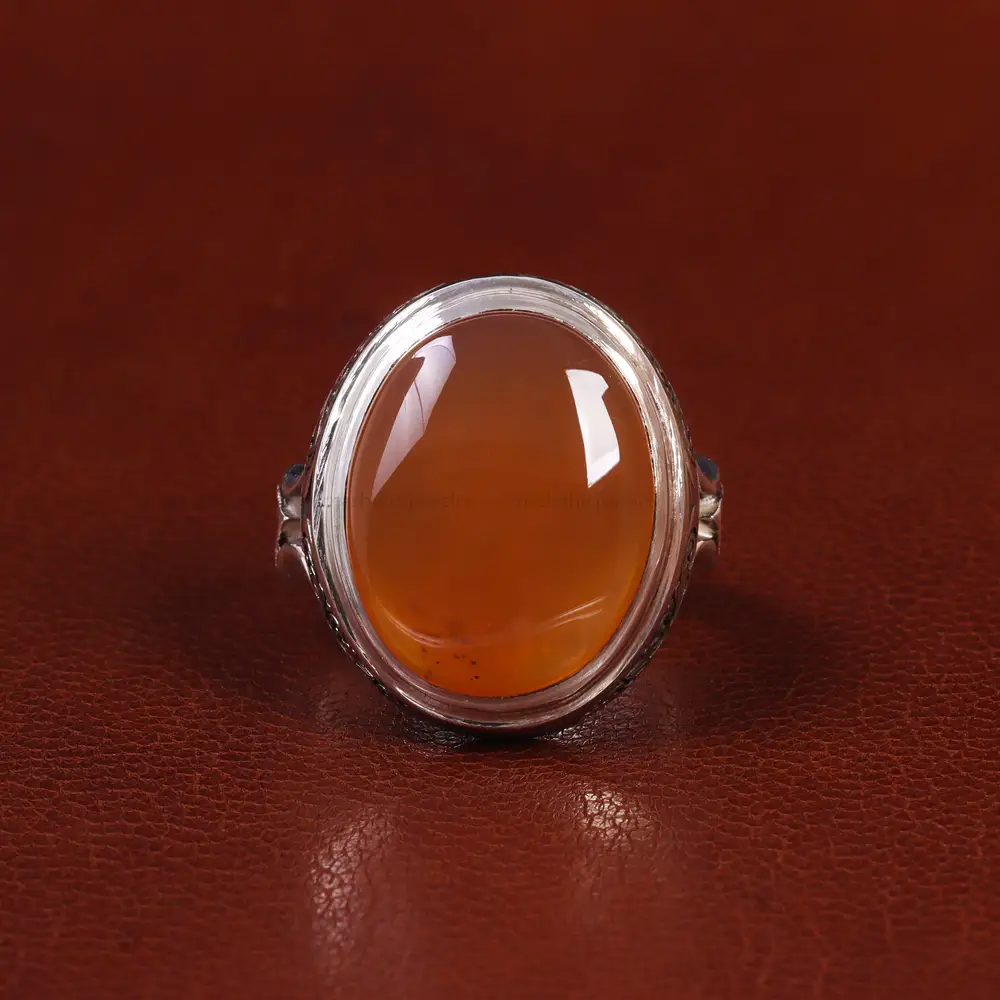 انگشتر عقیق مردانه کد 25067