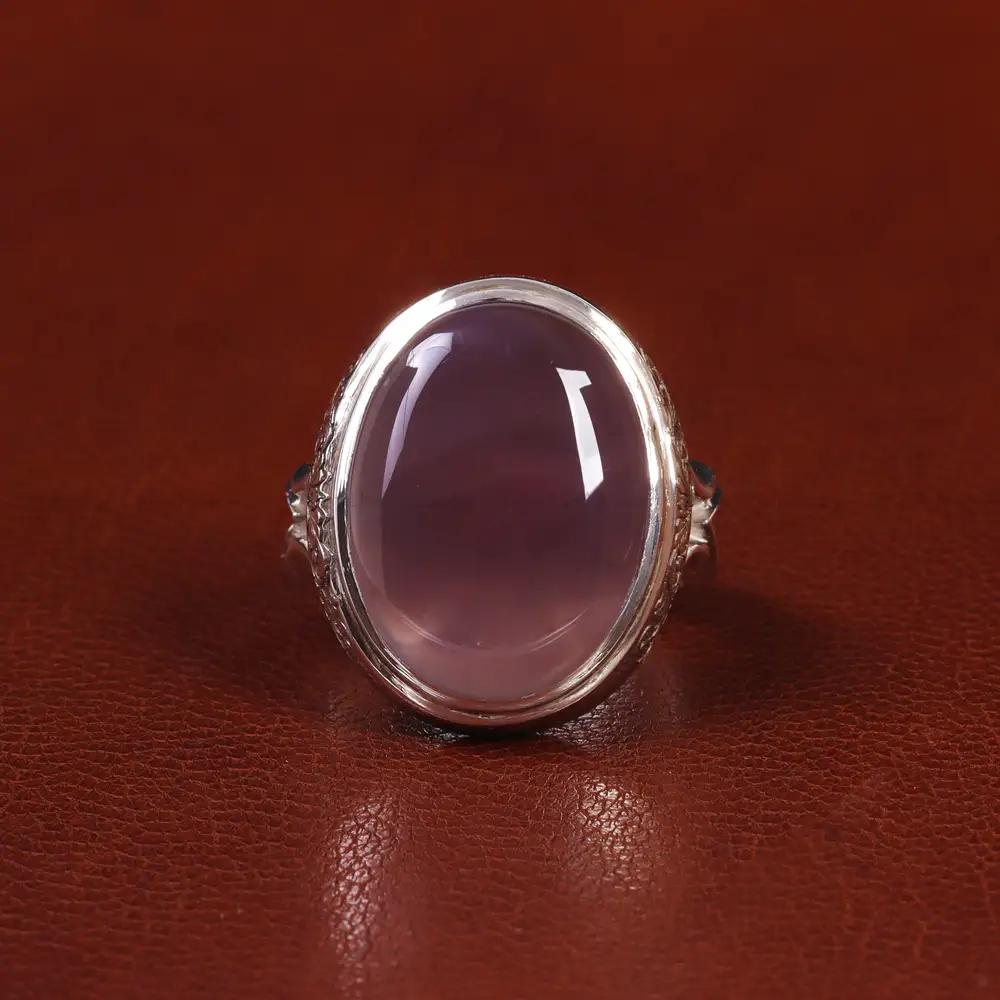 انگشتر عقیق سوسنی مردانه کد 25078