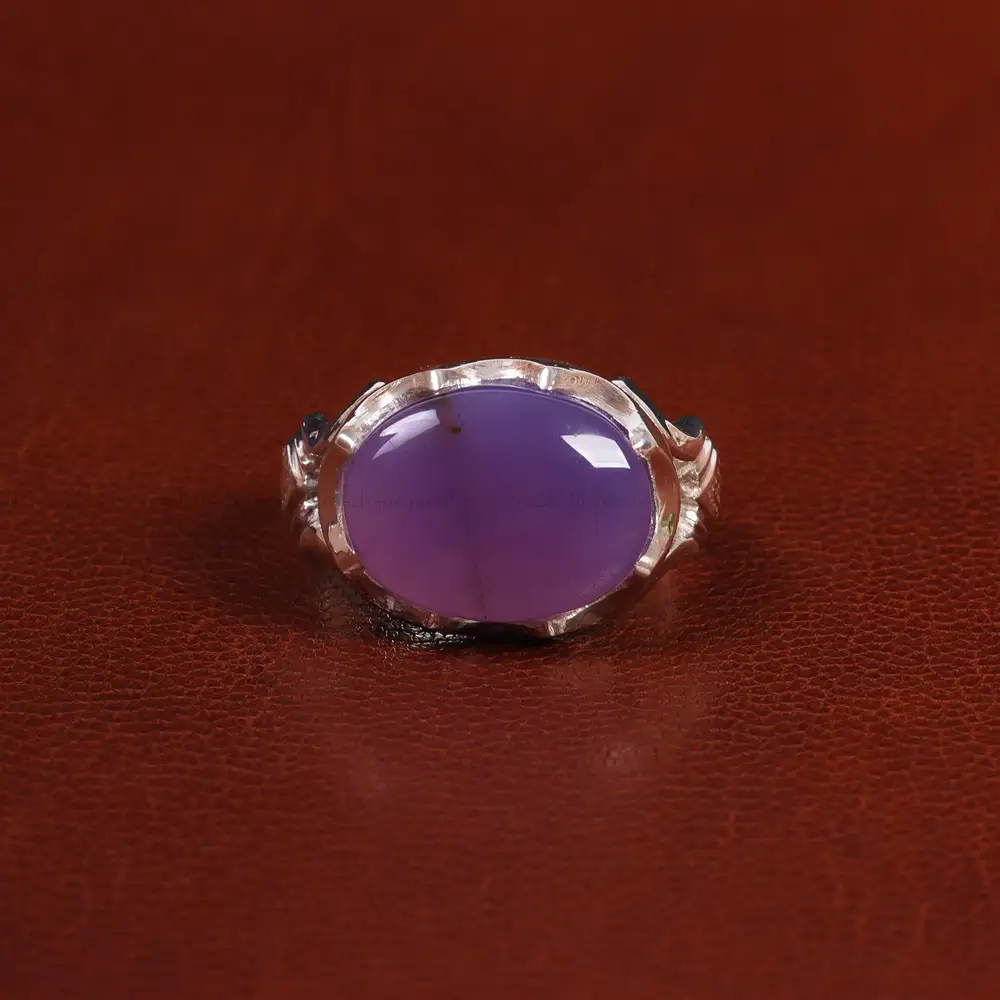 انگشتر عقیق سوسنی مردانه کد 25080