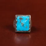 انگشتر فیروزه شجری مردانه کد 25090