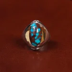 انگشتر فیروزه شجری مردانه کد 25095