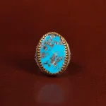 انگشتر فیروزه شجری مردانه کد 25103