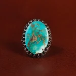 انگشتر فیروزه شجری مردانه کد 25131