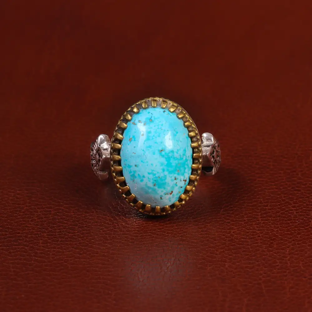 انگشتر فیروزه شجری مردانه کد 25143