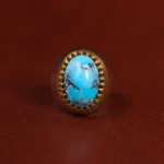 انگشتر فیروزه شجری مردانه کد 25150