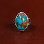 انگشتر فیروزه شجری مردانه کد 25154