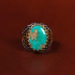 انگشتر فیروزه شجری مردانه کد 25163