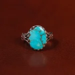 انگشتر فیروزه شجری مردانه کد 25169