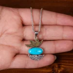 گردنبند فیروزه زنانه کد 25250