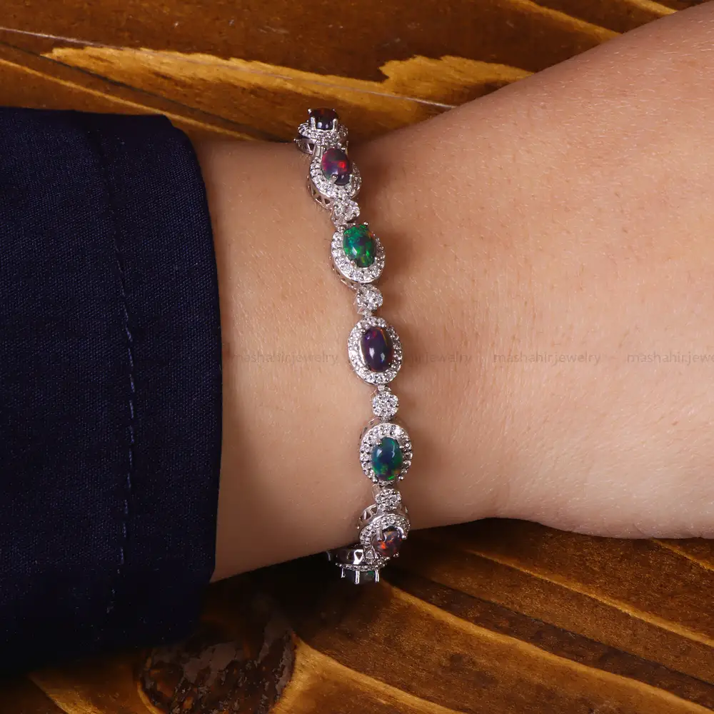 دستبند اوپال زنانه کد 25253