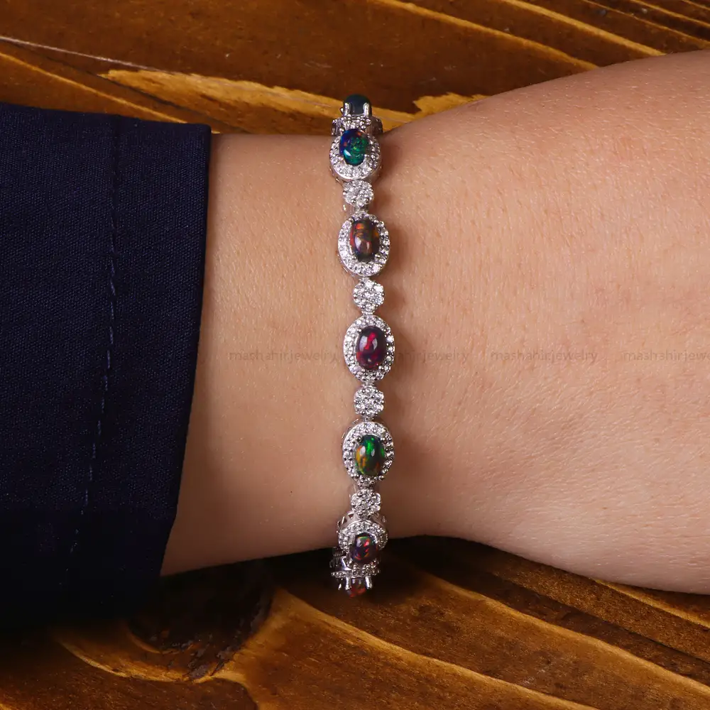 دستبند اوپال زنانه کد 25256