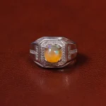 انگشتر سیترین مردانه کد 25308