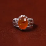 انگشتر عقیق مردانه کد 25310