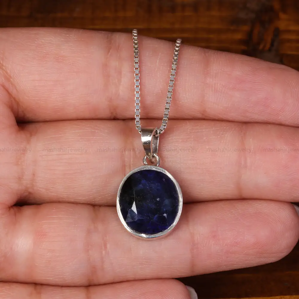 گردنبند یاقوت کبود کد 24939