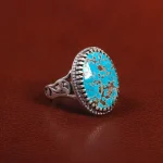 انگشتر فیروزه شجری مردانه کد 25808