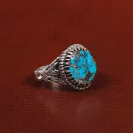 انگشتر فیروزه شجری مردانه کد 25816