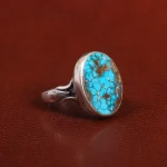 انگشتر فیروزه شجری مردانه کد 25819