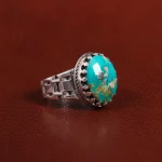 انگشتر فیروزه شجری مردانه کد 25823