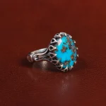 انگشتر فیروزه شجری مردانه کد 25827