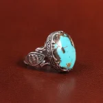 انگشتر فیروزه شجری مردانه کد 25850