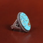 انگشتر فیروزه شجری مردانه کد 25851