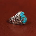 انگشتر فیروزه شجری مردانه کد 25852