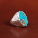 انگشتر فیروزه شجری مردانه کد 25856