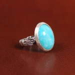 انگشتر فیروزه شجری مردانه کد 25878