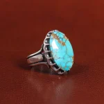 انگشتر فیروزه شجری مردانه کد 25879