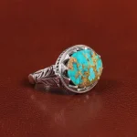 انگشتر فیروزه شجری مردانه کد 25903