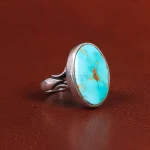 انگشتر فیروزه شجری مردانه کد 25906