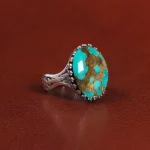 انگشتر فیروزه شجری مردانه کد 25919