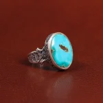 انگشتر فیروزه شجری مردانه کد 25926