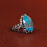 انگشتر فیروزه شجری مردانه کد 25930