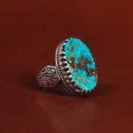 انگشتر فیروزه شجری مردانه کد 25937
