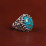 انگشتر فیروزه شجری مردانه کد 25945